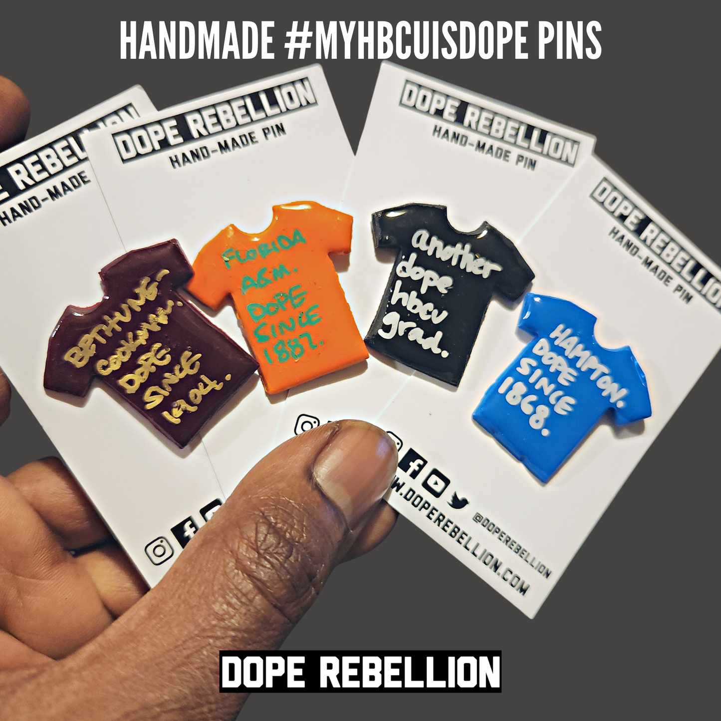 MY HBCU IS DOPE PINS